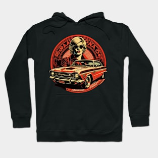 Retro Red Car Hoodie